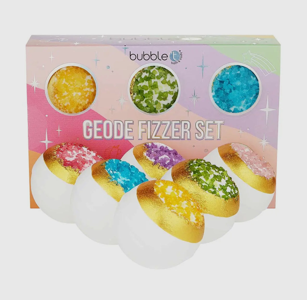 Coffret rainbow geode bath fizzer les precieuses