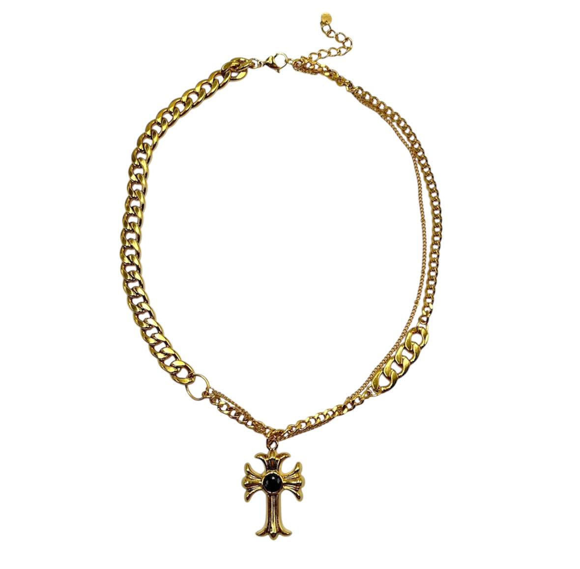 Collier croix les precieuses