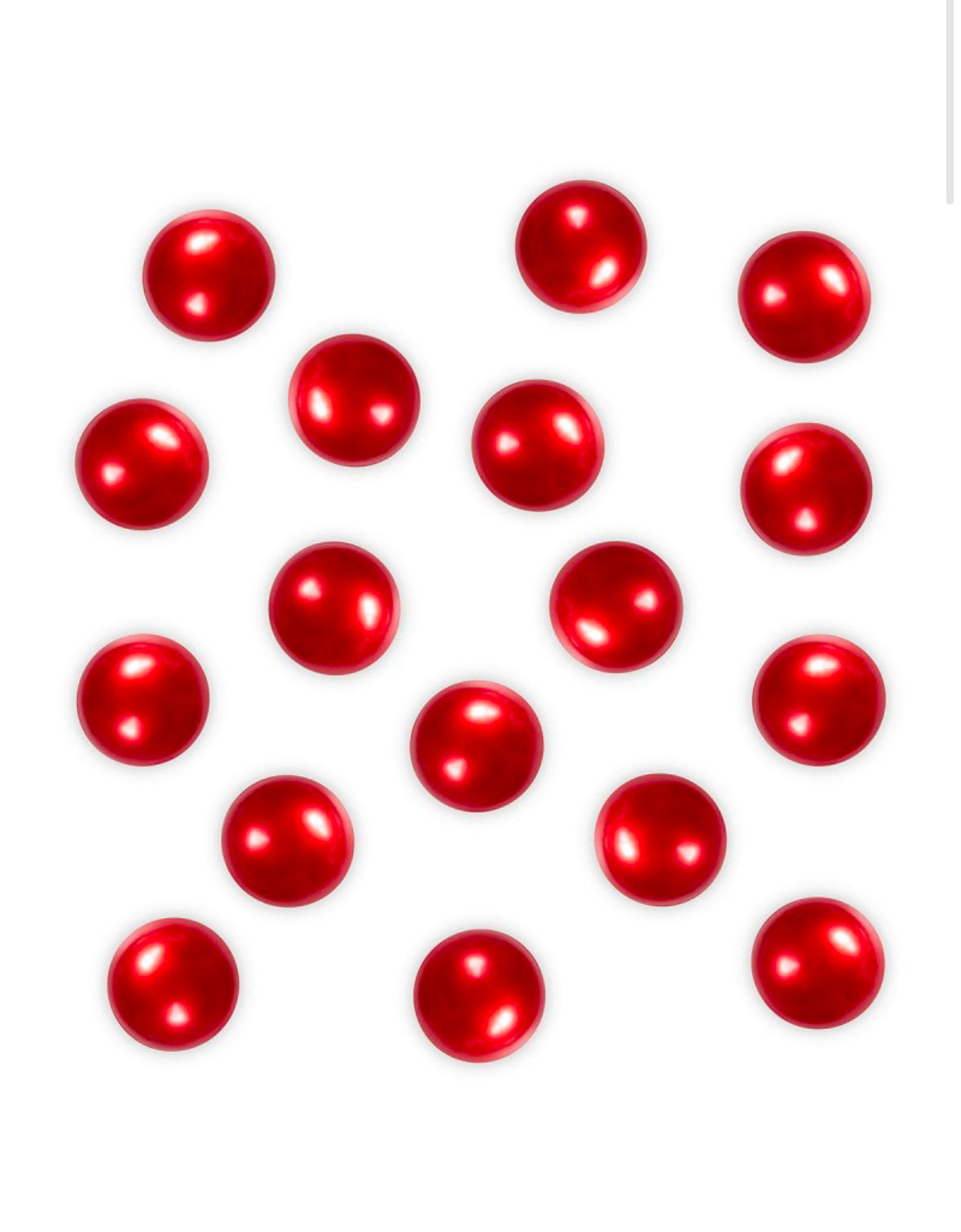 PERLE DE BAIN RONDE ROUGE NACRÉ, SENTEUR ROSE les precieuses