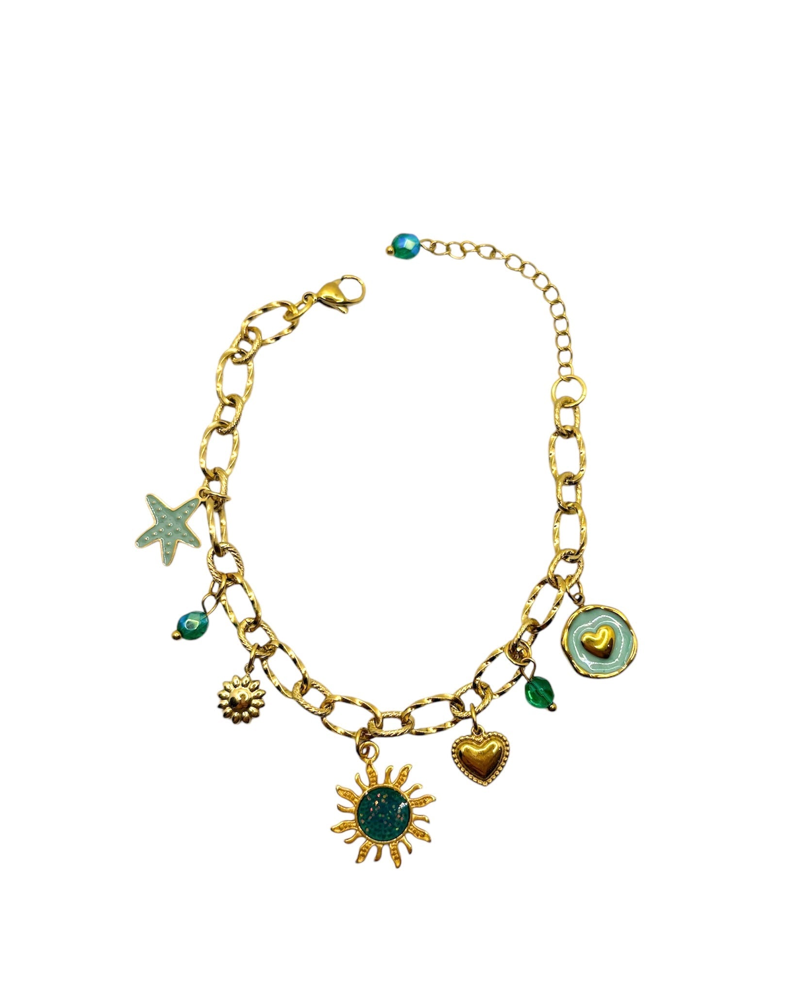 Breloques vert les precieuses