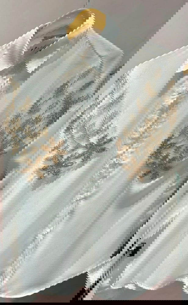 Chemise brodé et perles - les precieuses