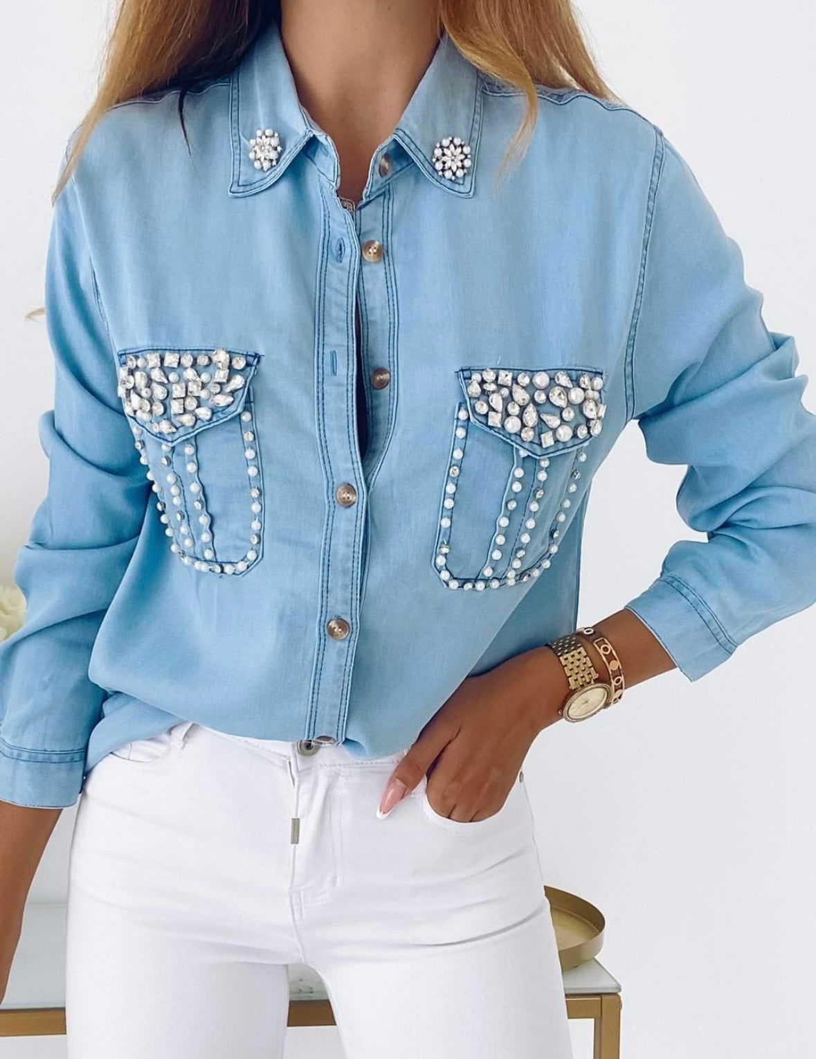 Chemise strass - les precieuses