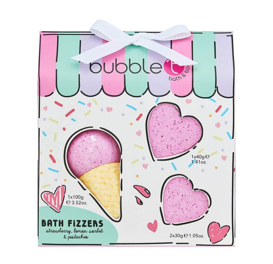 Coffret bombes de bain Ice Cream Bath Bomb Fizzer - les precieuses