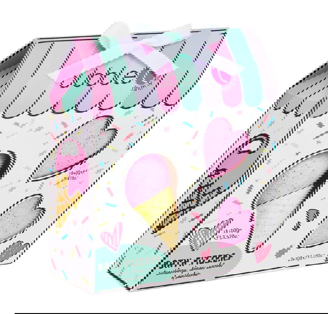 Coffret bombes de bain Ice Cream Bath Bomb Fizzer - les precieuses