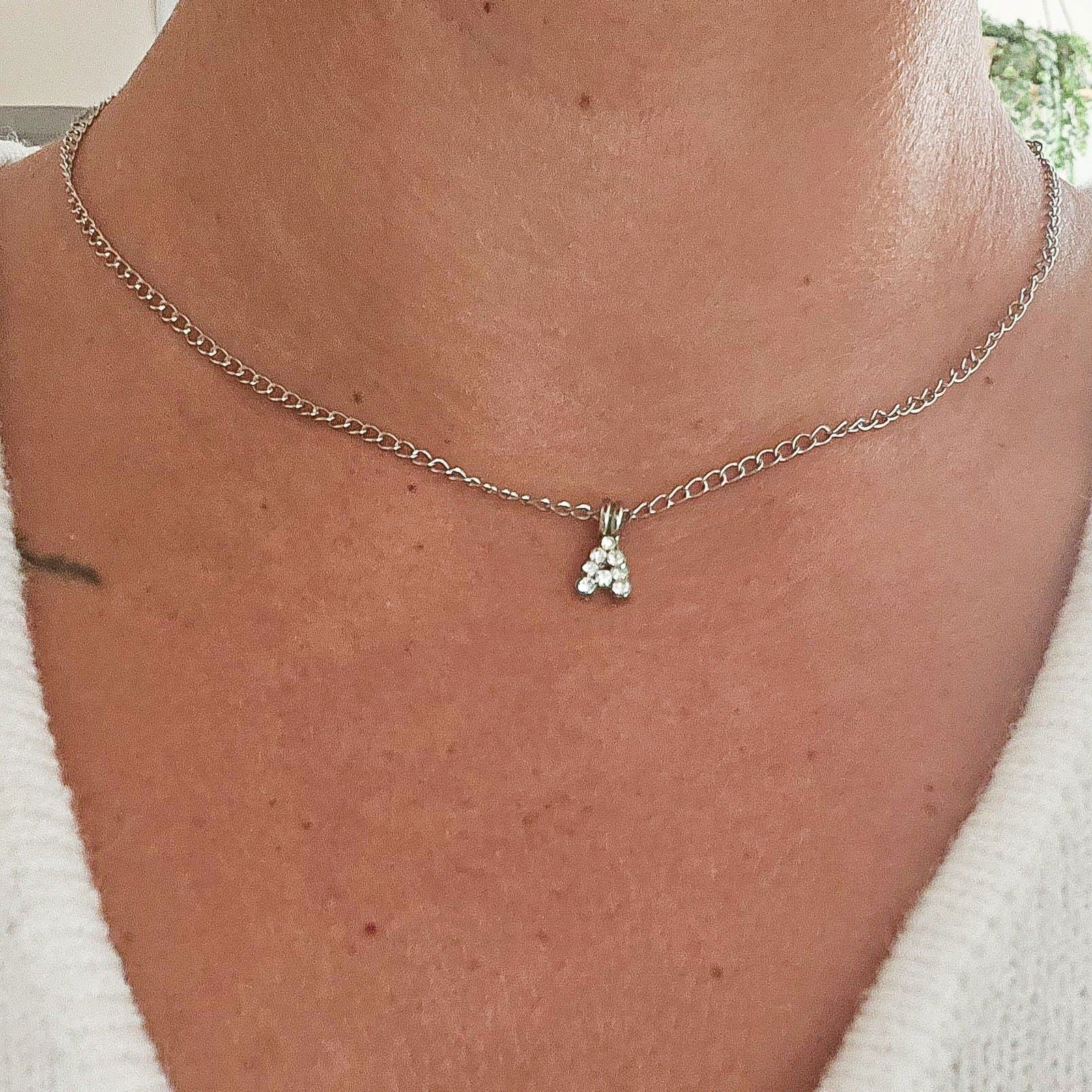 Collier breloque strass - les precieuses