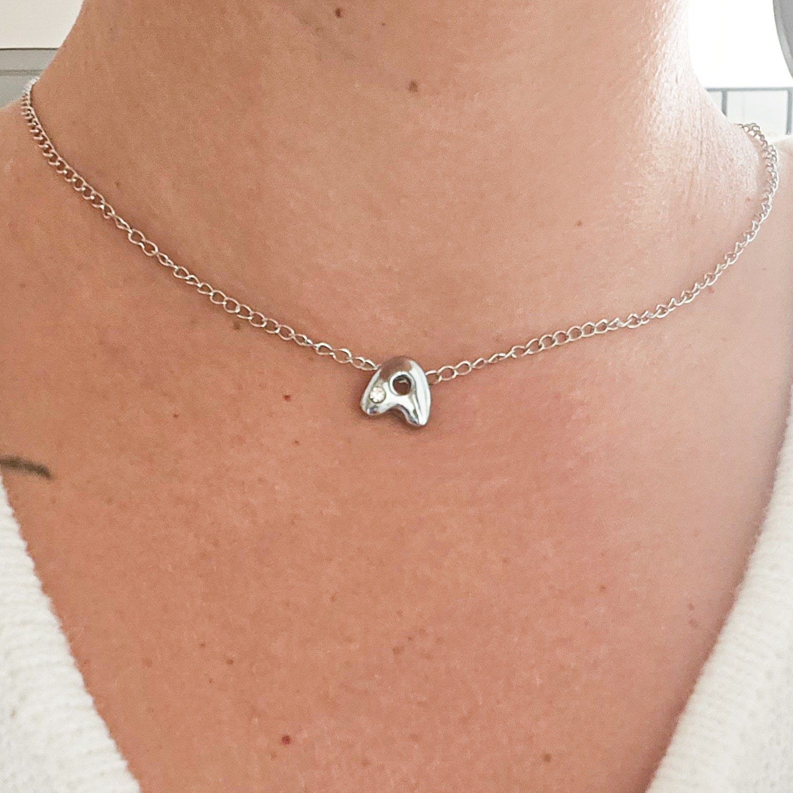 Collier lettre diamants - les precieuses