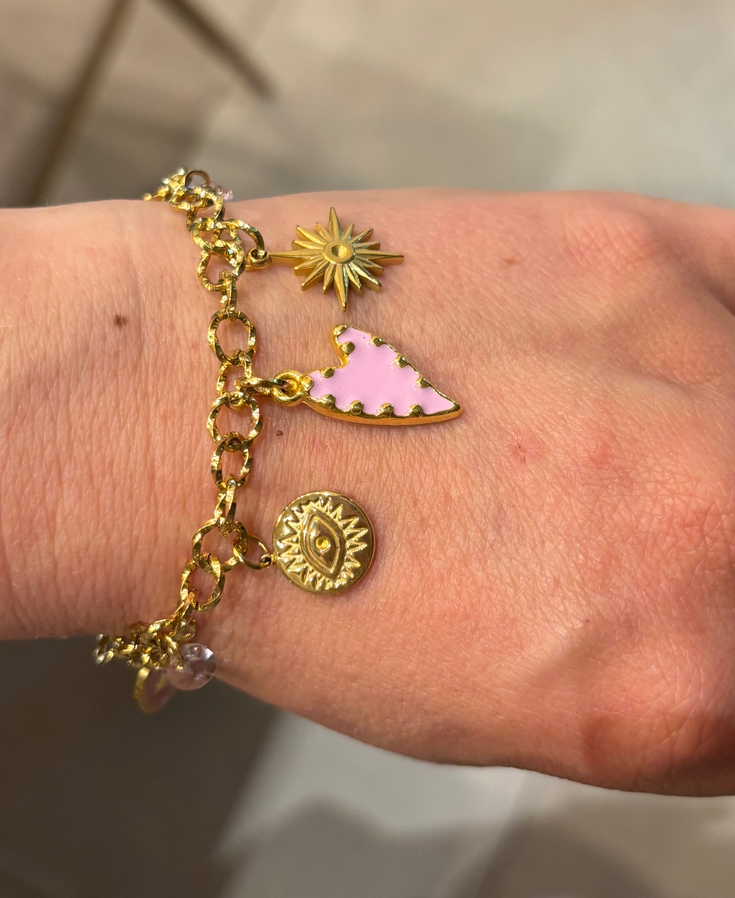 Breloques rose les precieuses