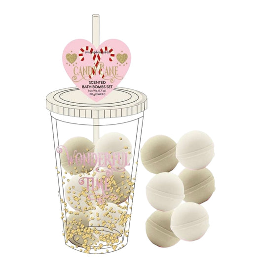 Coffret 6 boules effervescentes + gobelet isotherme les precieuses