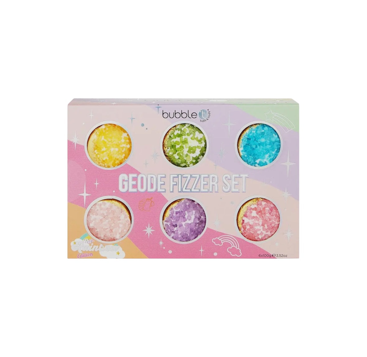 Coffret rainbow geode bath fizzer les precieuses