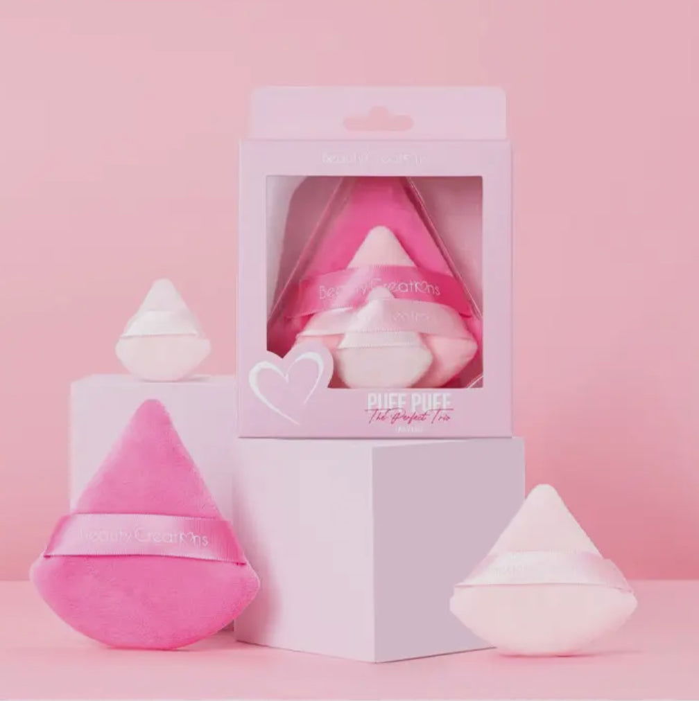 Lot de 3 houppettes Beauty Créations - les precieuses