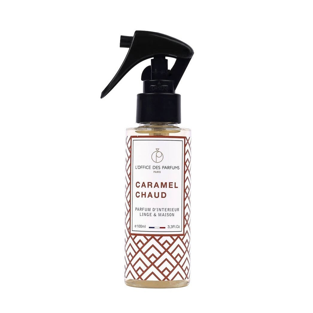 PARFUM INTERIEUR CARAMEL CHAUD 100 ML - les precieuses