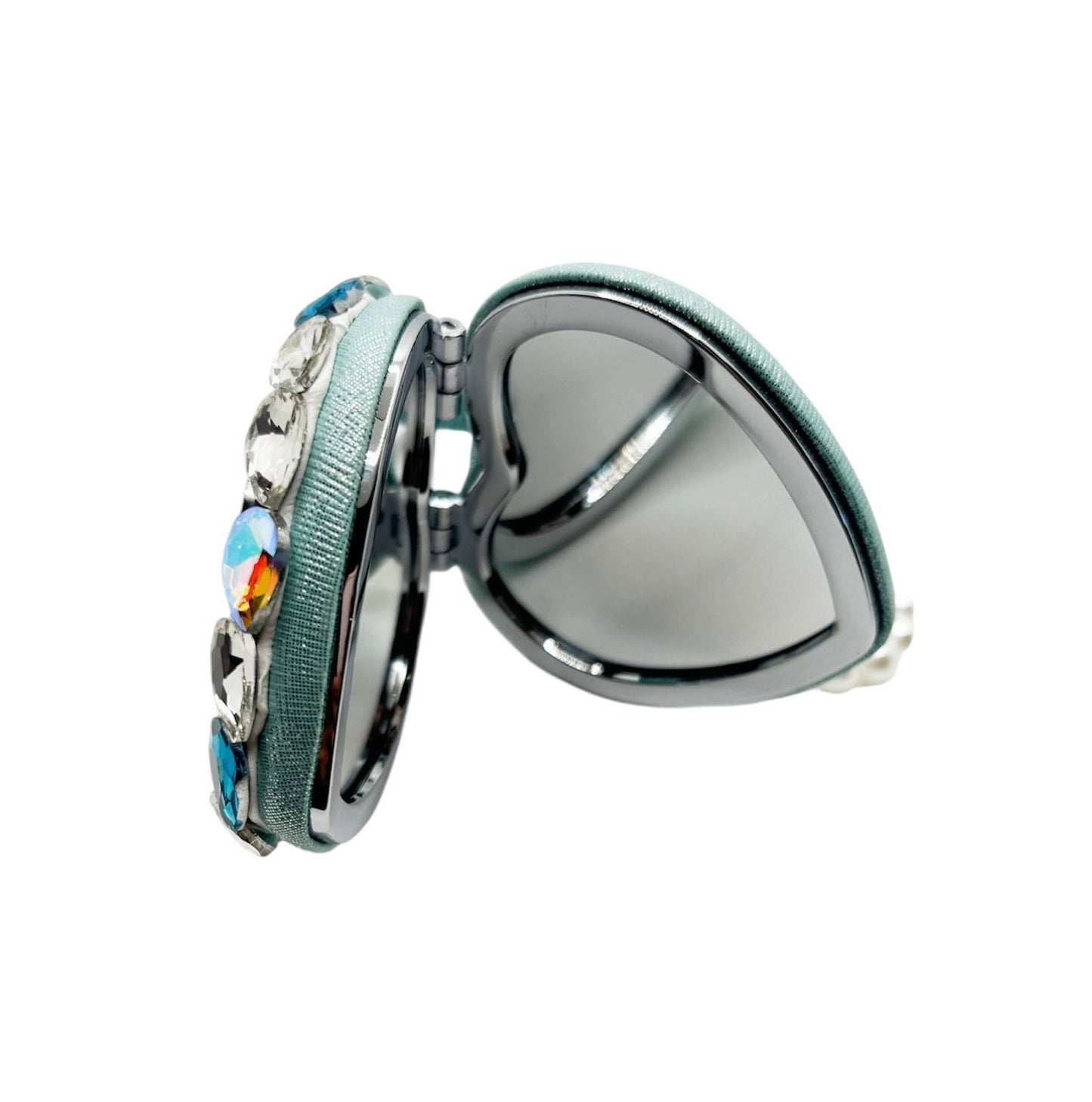 Porte-clé miroir cœur - les precieuses