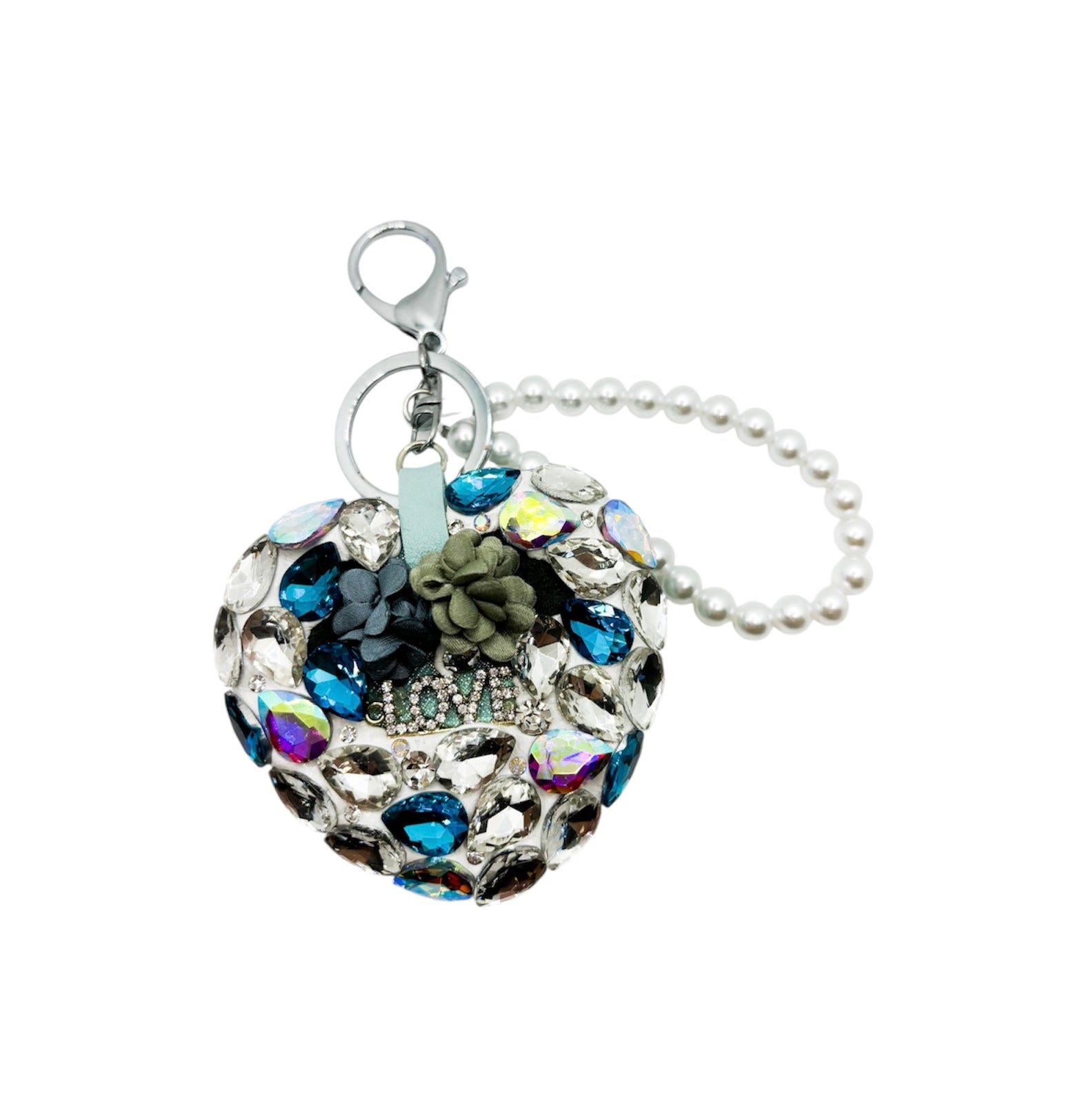 Porte-clé miroir love - les precieuses