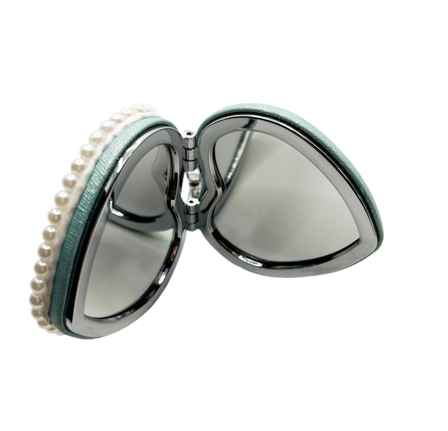 Porte-clé miroir perles - les precieuses