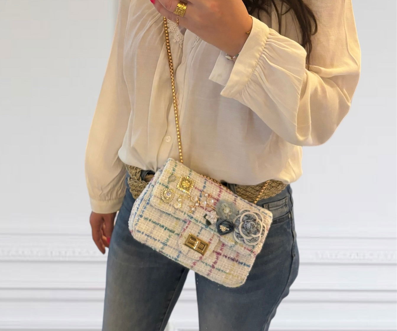 Sac fleurs - les precieuses