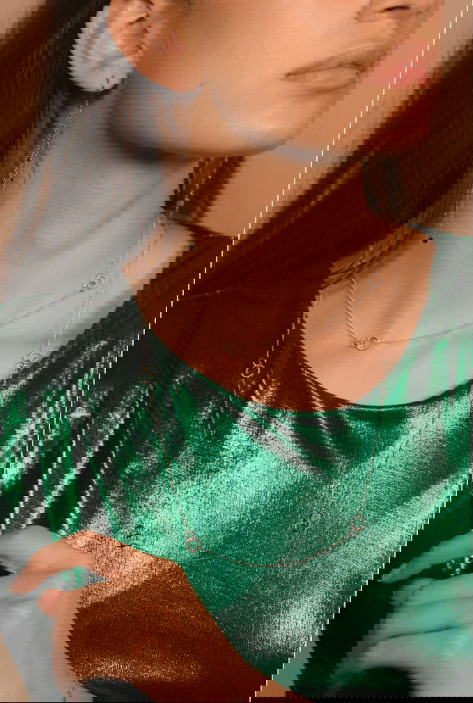 Sautoir anneaux - les precieuses